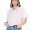 Blusa Manga Corta Cropped