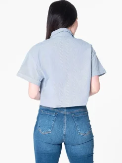 Blusa Manga Corta Cropped