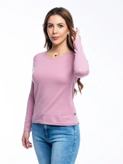 Camiseta Básica Cuello Redondo Manga Larga