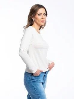 Camiseta Básica Cuello Redondo Manga Larga