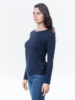 Camiseta Básica Cuello Redondo Manga Larga