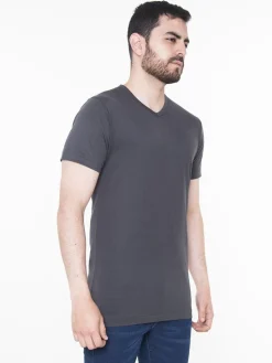 Camiseta Básica Slim Cuello V