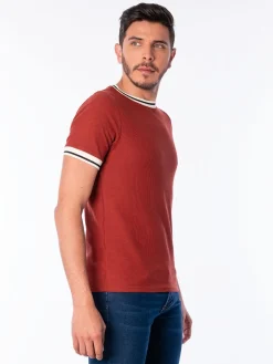 Camiseta en Tejido Waffle
