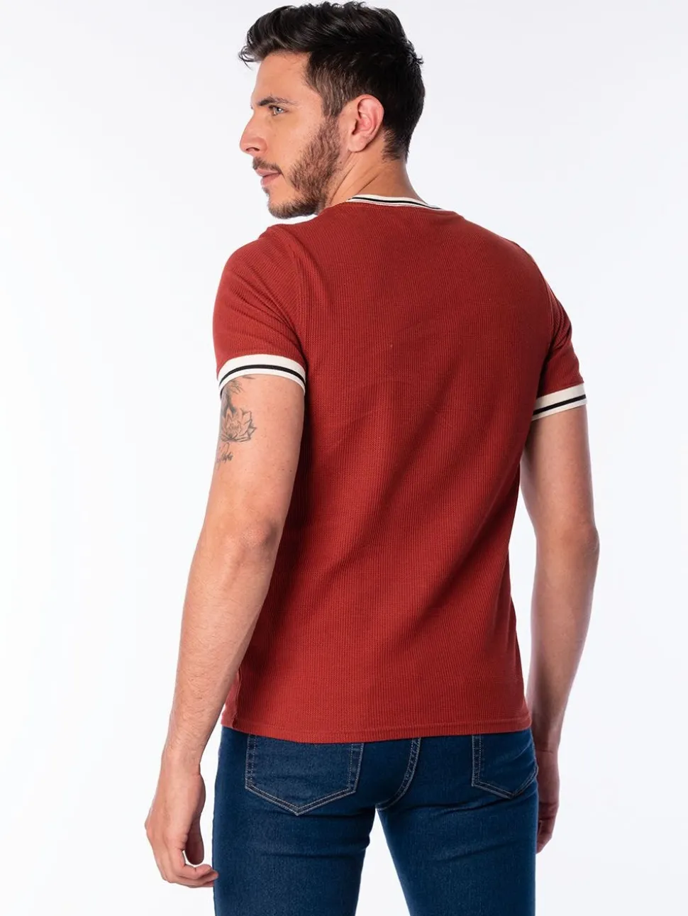 Camiseta en Tejido Waffle