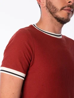 Camiseta en Tejido Waffle