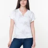 Camiseta Mao V Estampada
