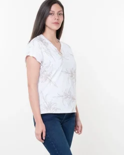 Camiseta Mao V Estampada