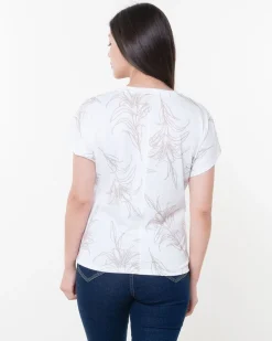 Camiseta Mao V Estampada