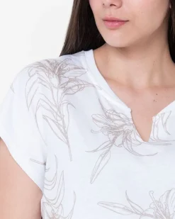 Camiseta Mao V Estampada