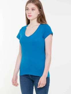 Camiseta Rib Cuello V