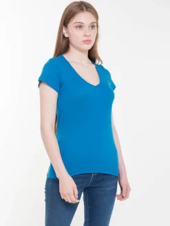 Camiseta Rib Cuello V