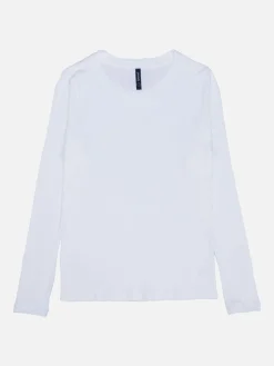 Camiseta Rib Escote Cruz Manga Larga
