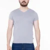 Camiseta Rib Slim Cuello V