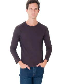 Camiseta Slim Manga Larga Cuello Redondo