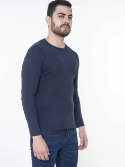 Camiseta Slim Manga Larga Cuello Redondo