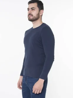 Camiseta Slim Manga Larga Cuello Redondo