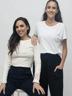 Juntas X Ellas Camiseta Manga Incluida Bordada