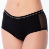 Panty Tiro Medio Con Tela Malla