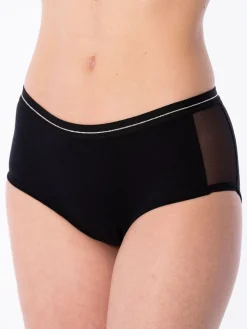 Panty Tiro Medio Con Tela Malla