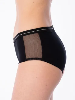 Panty Tiro Medio Con Tela Malla