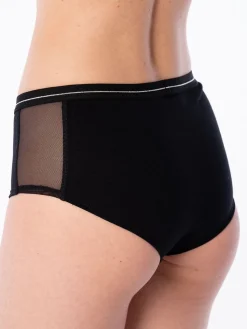 Panty Tiro Medio Con Tela Malla