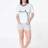 Pijama Short Estampada (2 Piezas)