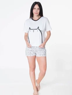 Pijama Short Estampada (2 Piezas)