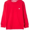 Sweat Disney Bordado Kids Rojo Logo Mickey Bord