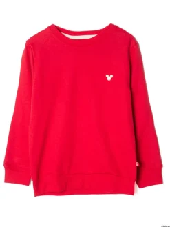 Sweat Disney Bordado Kids Rojo Logo Mickey Bord