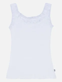 Top Escote Con Encaje